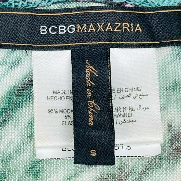 BCBGMaxazria Modal Floating Cardigan w/ Snakeskin Print Sleeves Size Small - Picture 10 of 11